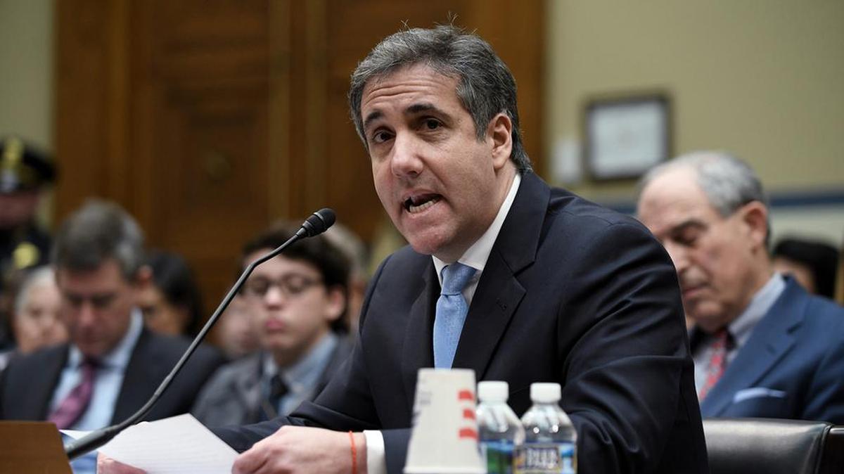 Michael Cohen, President Donald Trump's former personal attorney, testifies before the House Oversight and Reform Committee on Wednesday.