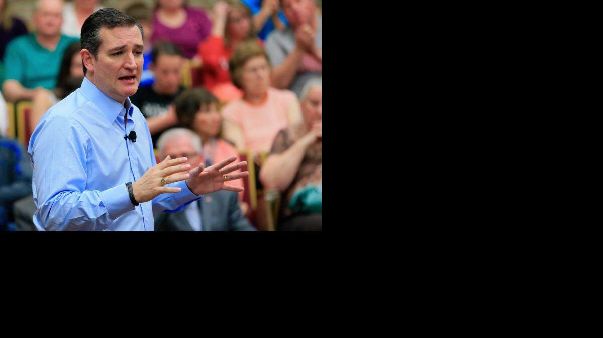 
Republican Presidential candidate Sen. Ted Cruz, R-Texas, speaks April 1 in Sioux City, Iowa. 
