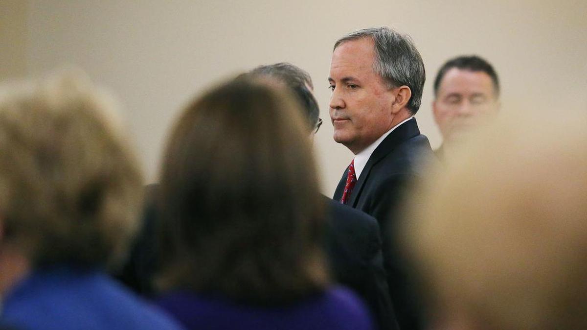 
Texas Attorney General Ken Paxton, who pleaded not guilty Thursday in a securities fraud case. 
