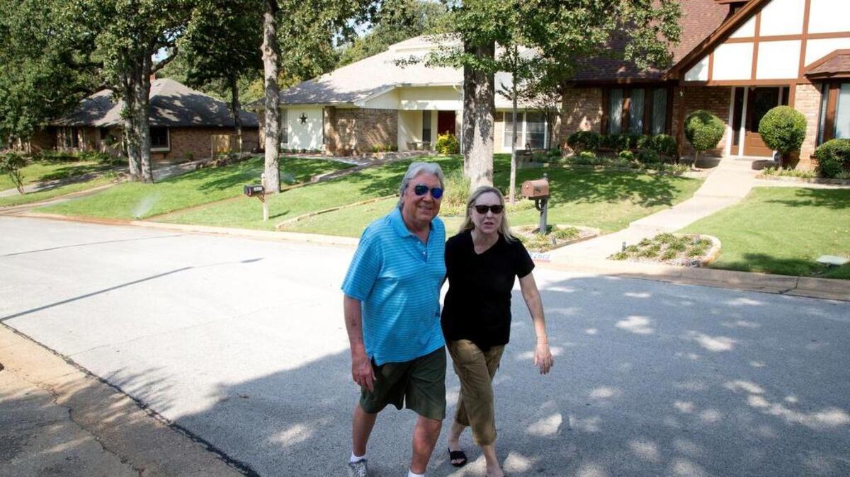 In Arlington, Kay and William Ashton have had their share of troubles from an Airbnb rental just down the street from their home on Wednesday, September 20, 2017. There has been trash out front and rowdy guests hanging out in the yard.