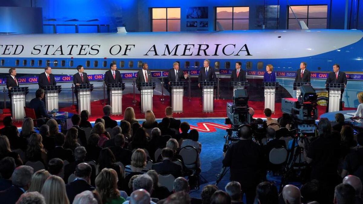 
Republican presidential candidates debated Sept. 16 at the Ronald Reagan Presidential Library and Museum in Simi Valley, Calif. 

