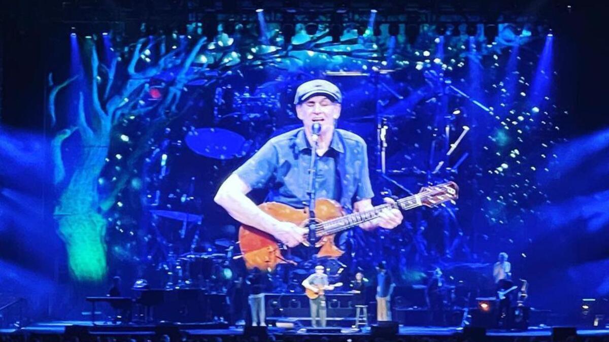 Masks were recommended but not required at the James Taylor show at Dickies Arena.