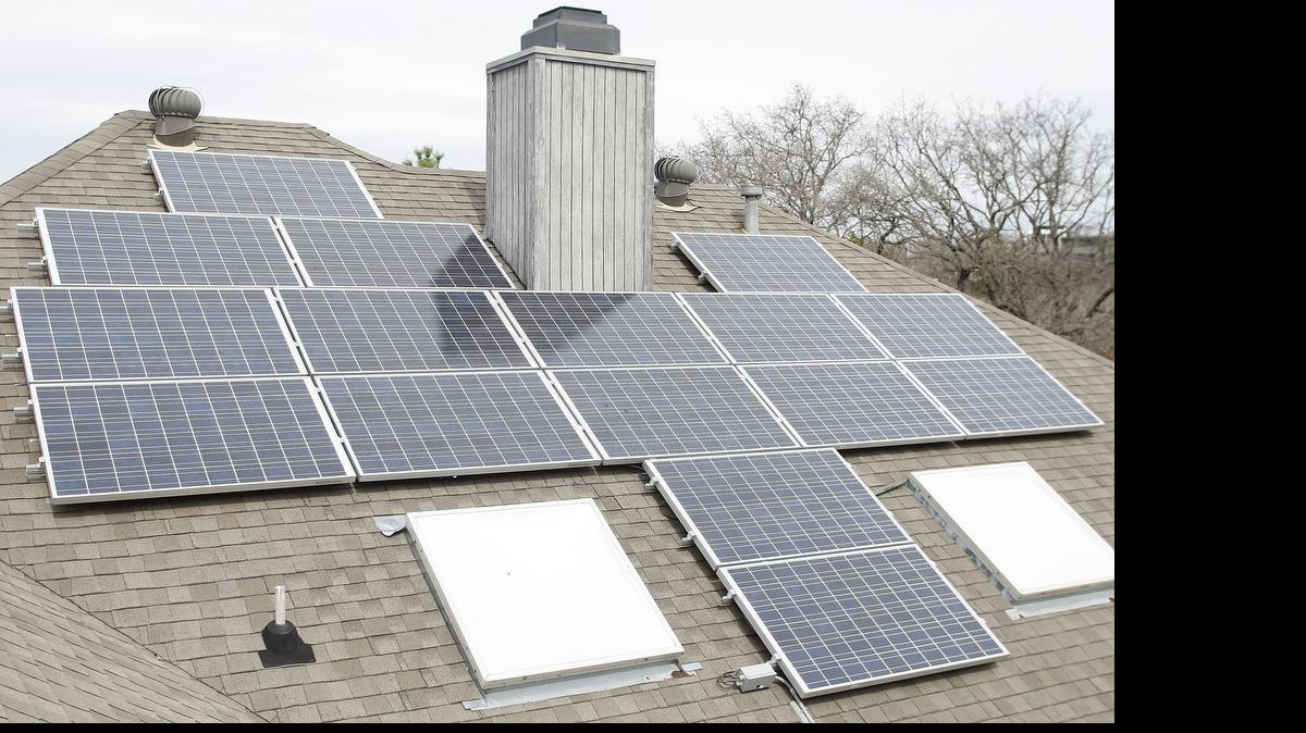 
The owner of this north Arlington home installed 16 solar panels and began selling energy back to his electrical provider. 
