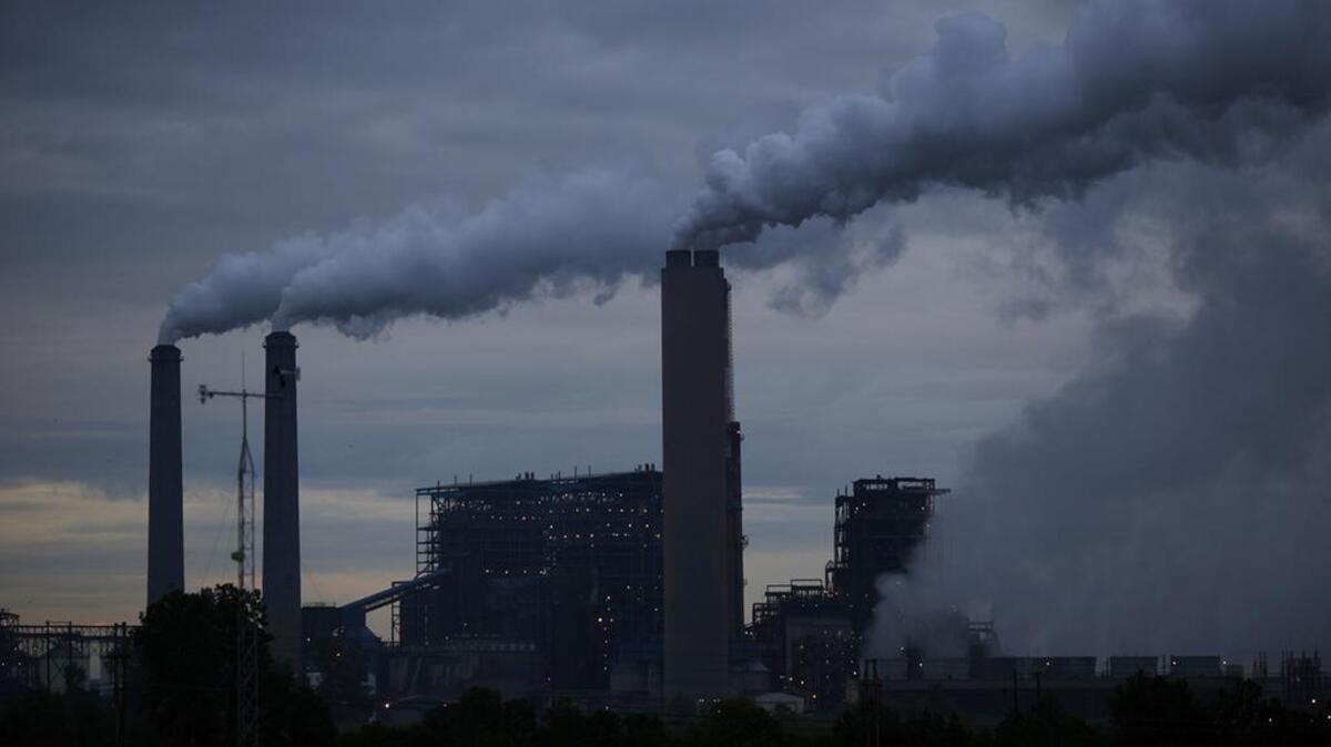 Emissions rise from the Big Rivers Electric Corporation power plant in Robards, Kentucky, May 29, 2018.