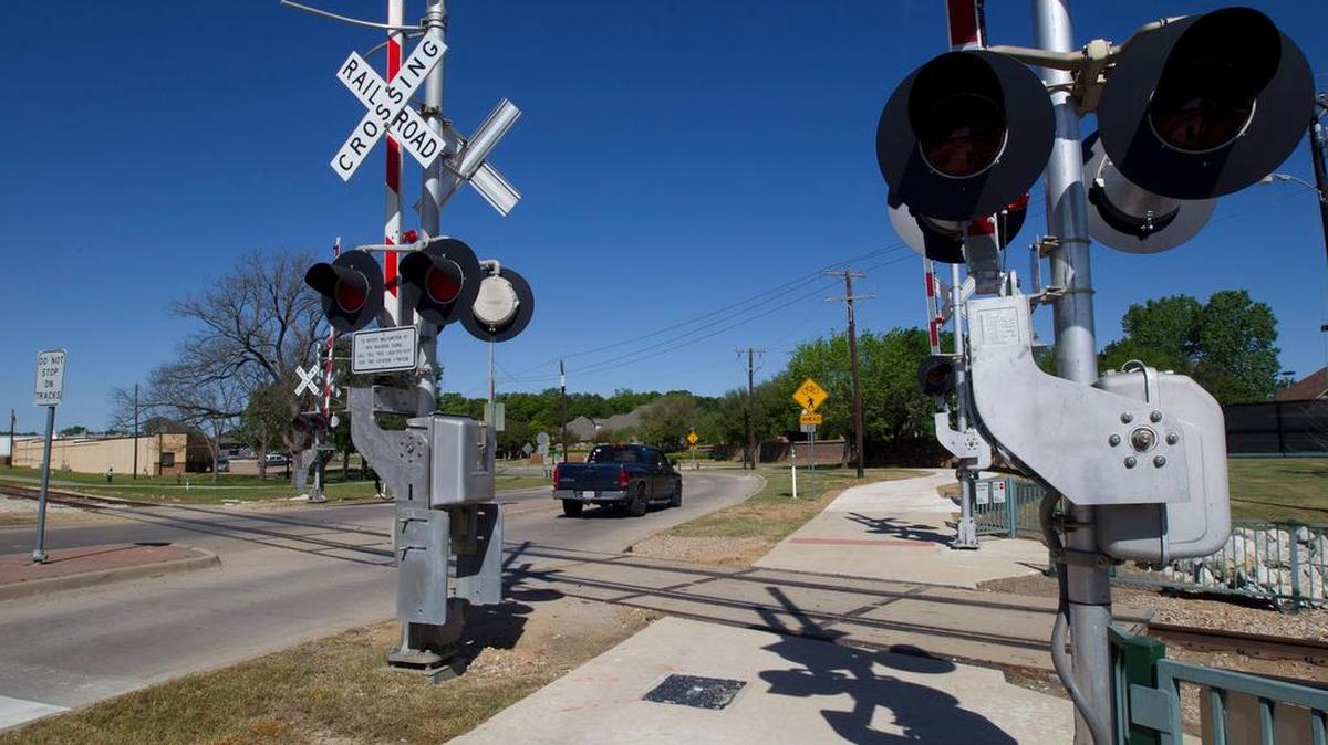 Colleyville residents are angry over TEX rail implications. The area in Colleyville where the TEX Rail would go through the city is John McCain Road at Texas 26 on Wednesday, April 6, 2016.