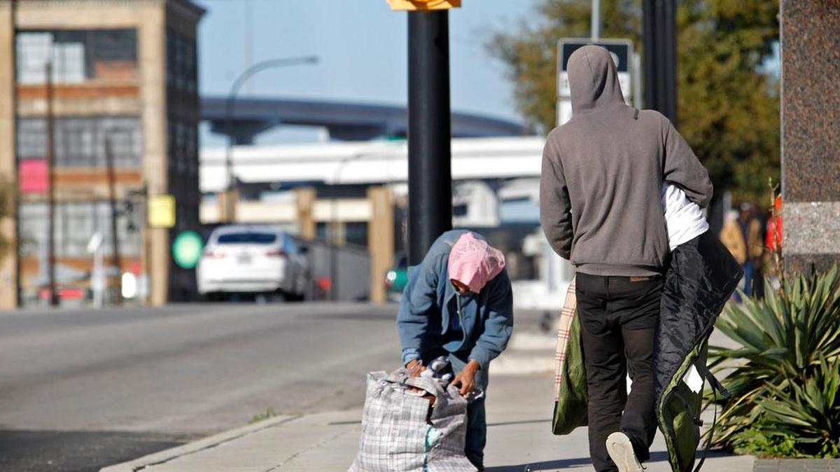 A yearly homeless census is being unveiled in Fort Worth, many homeless staying around the East Lancaster area where social service organizations have facilities, Thursday, February 25, 2016.