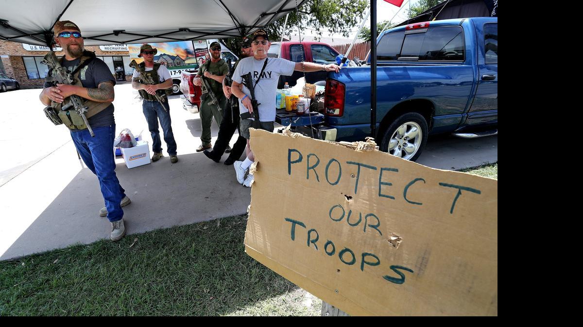 
Operation Hero Guard protects military recruiting offices. 
