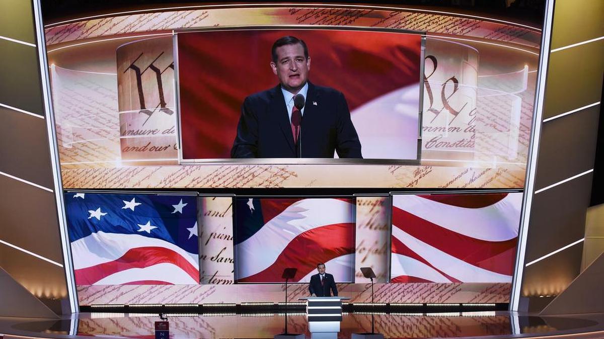 U.S. Sen. Ted Cruz, who failed to endorse Donald Trump at the GOP convention.