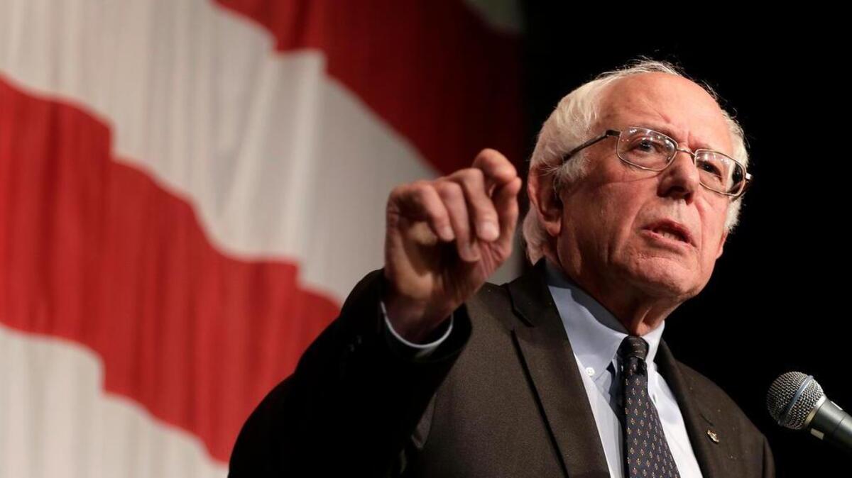 
Democratic presidential candidate Sen. Bernie Sanders speaks to Iowa voters on Aug. 14. 

