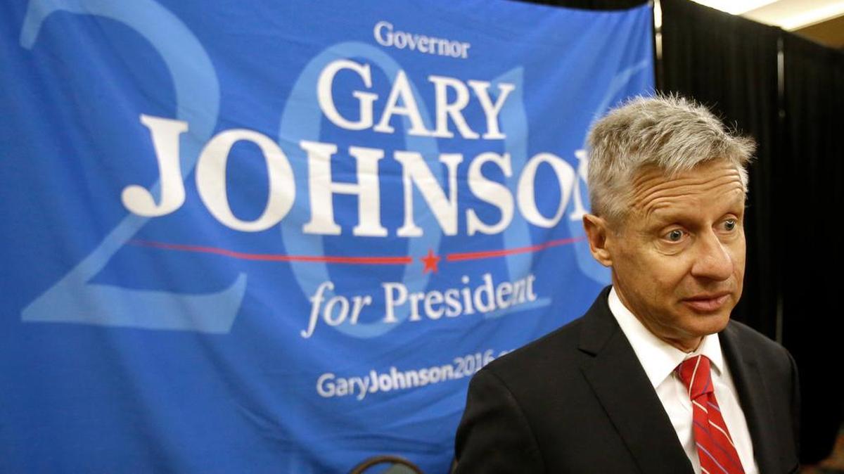 Former New Mexico Gov. Gary Johnson is the Libertarian Party candidate for president.