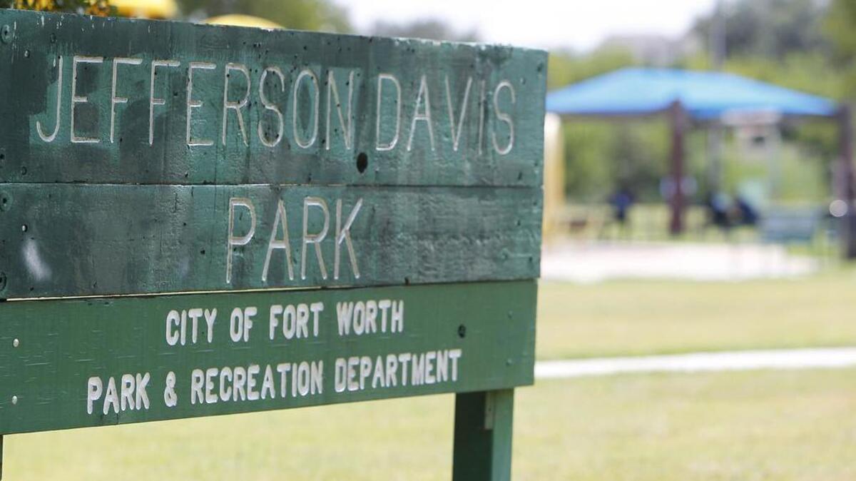 Jefferson Davis Park at Townsend Drive and W. Bolt Street in south Fort Worth.