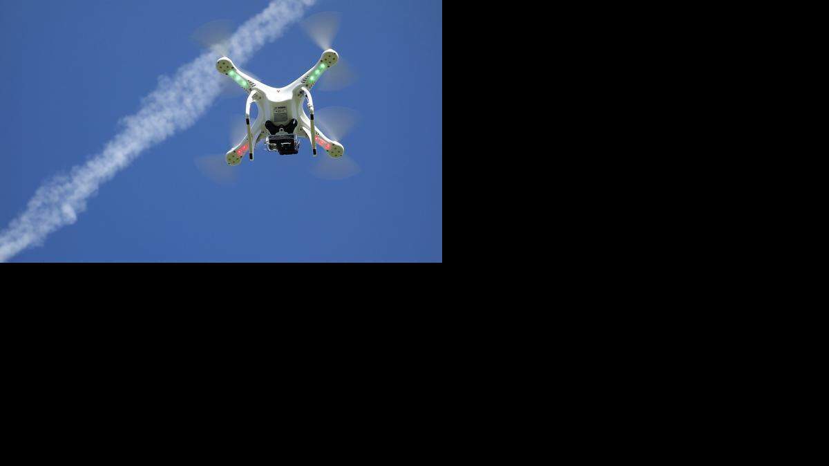 
A DJI Phantom I quadcopter on a flight in Erath county. 
