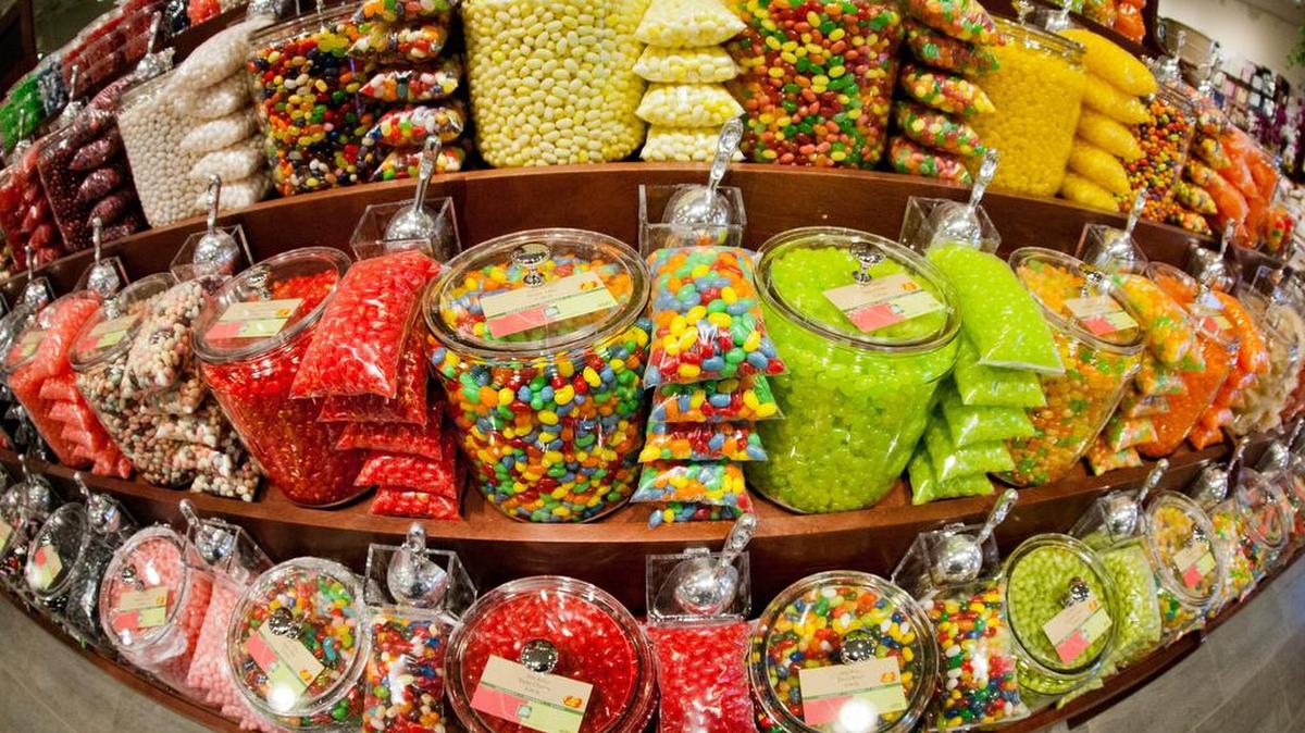 The candy section at a local store is a place for greater restraint under new guidelines.