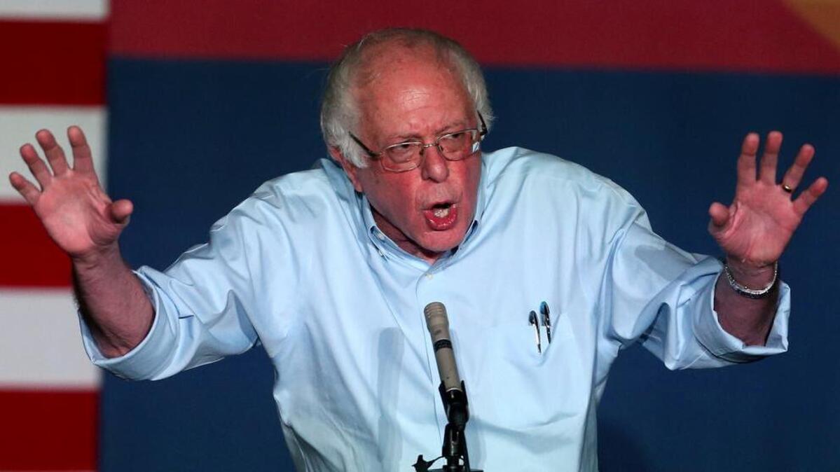 Vermont Sen. Bernie Sanders, who attracted young voters in the Democratic primaries, speaks Oct. 18 at an early vote rally at the University of Arizona in Tucson.