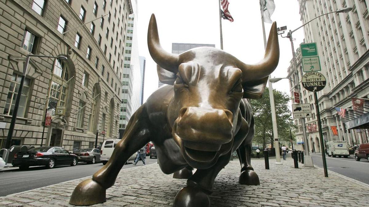 The charging bull in lower Manhattan in New York symbolizes the biggest of the big financial institutions.