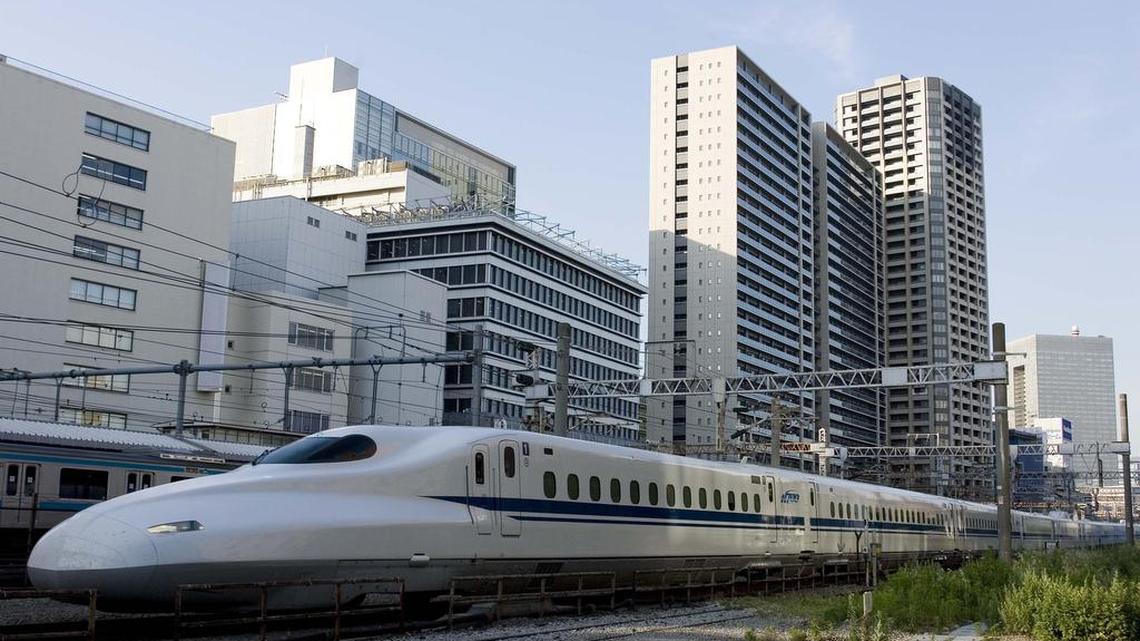 Trains like this one in Japan are proposed for high-speed rail service between Dallas-Fort Worth and Houston.