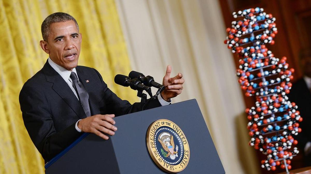 President Barack Obama speaks at a Jan. 30, 2015, event to promote a new health care program by approving $215 million for a Precision Medicine Initiative designed to help doctors tailor treatments to the individual characteristics of their patients.