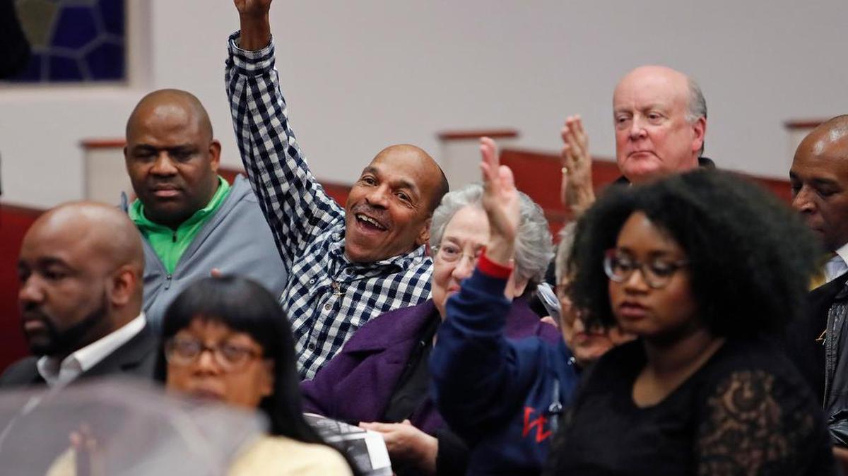 Audience members were jubilant at the cancellation of the parade. Arlington NAACP announced the cancellation of Monday's scheduled MLK Day parade Thursday.