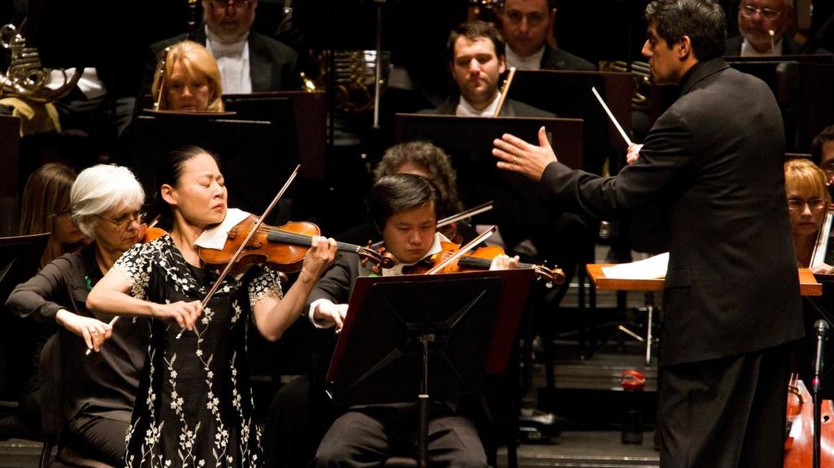 Violinist Midori performs Tchaikovsky with the Fort Worth Symphony Orchestra, led by Miguel Harth-Bedoya, in May at Bass Performance Hall.