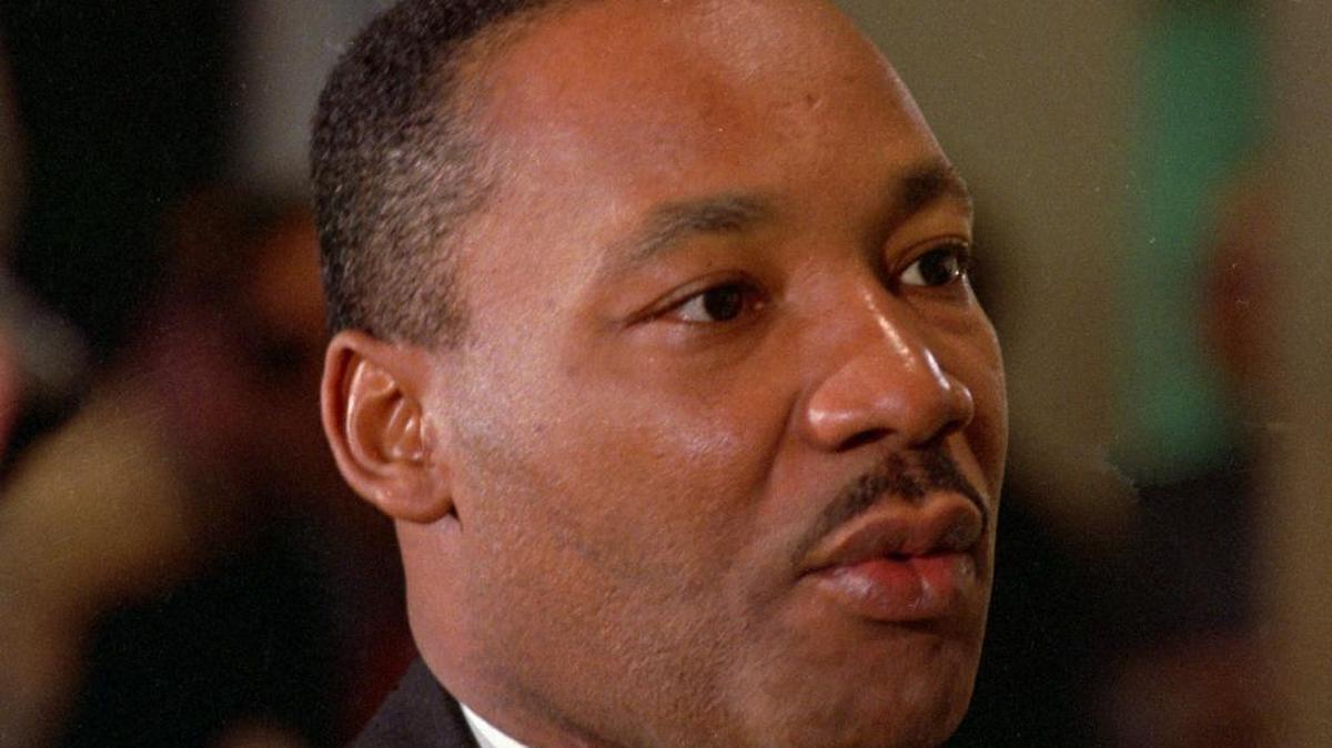 This Oct. 24, 1966, file photo shows Dr. Martin Luther King Jr. in Atlanta.