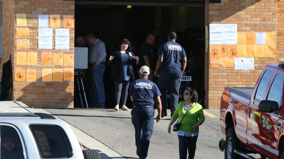 Voters go to the polls at Fire Station 22 in West El Paso on Super Tuesday, March 1.