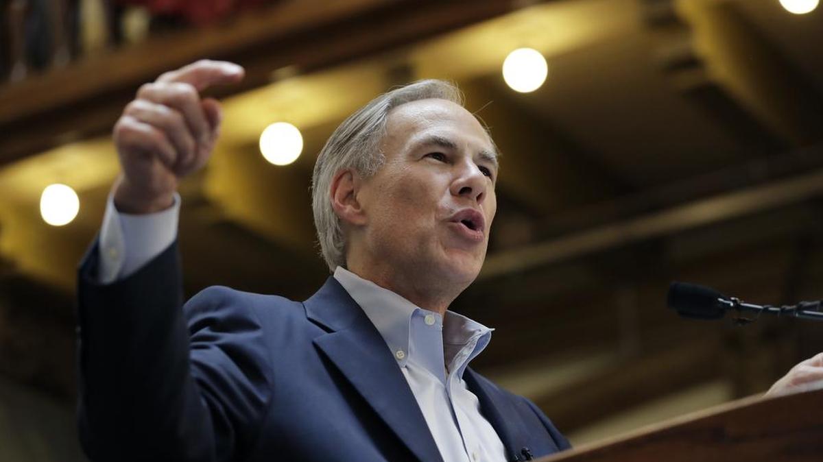Gov. Greg Abbott speaks at an event where he announced his bid for re-election, Friday, July 14, 2017, in San Antonio.