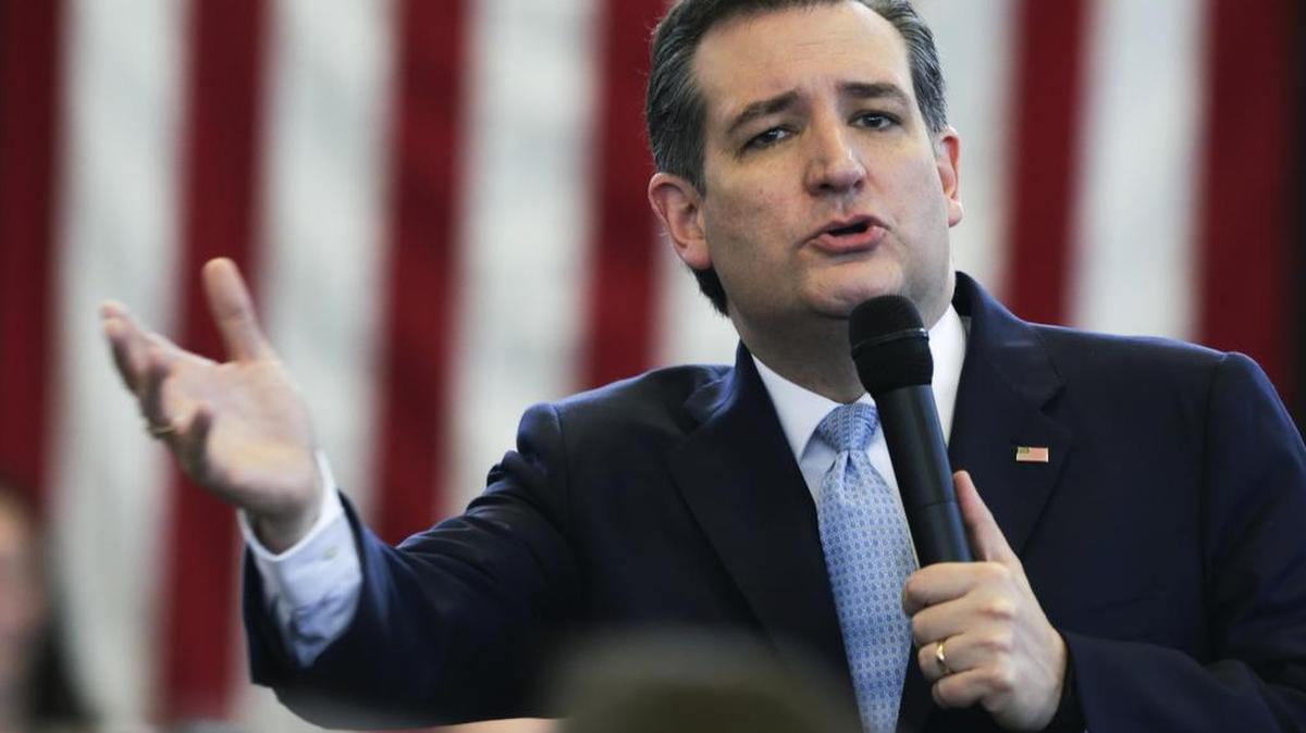 Republican presidential candidate Sen. Ted Cruz of Texas speaks during a campaign event Thursday in Scotia, N.Y.
