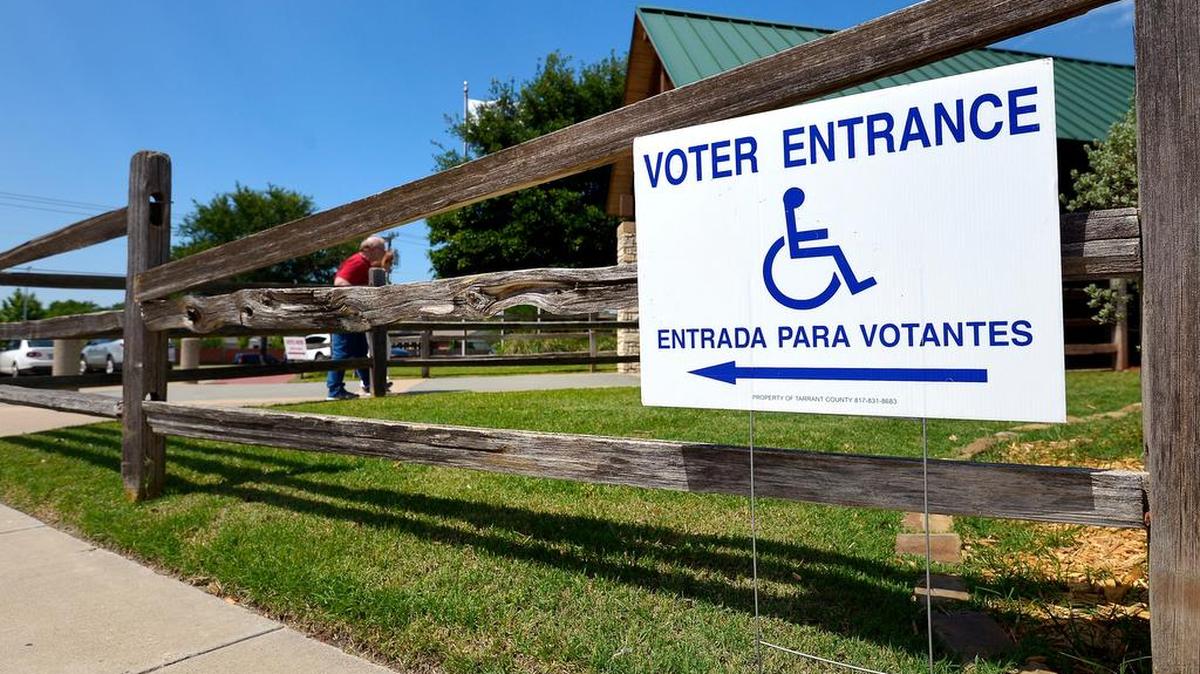 The Summerglen Branch Library was a polling place in Fort Worth’s May 7 charter amendment election.