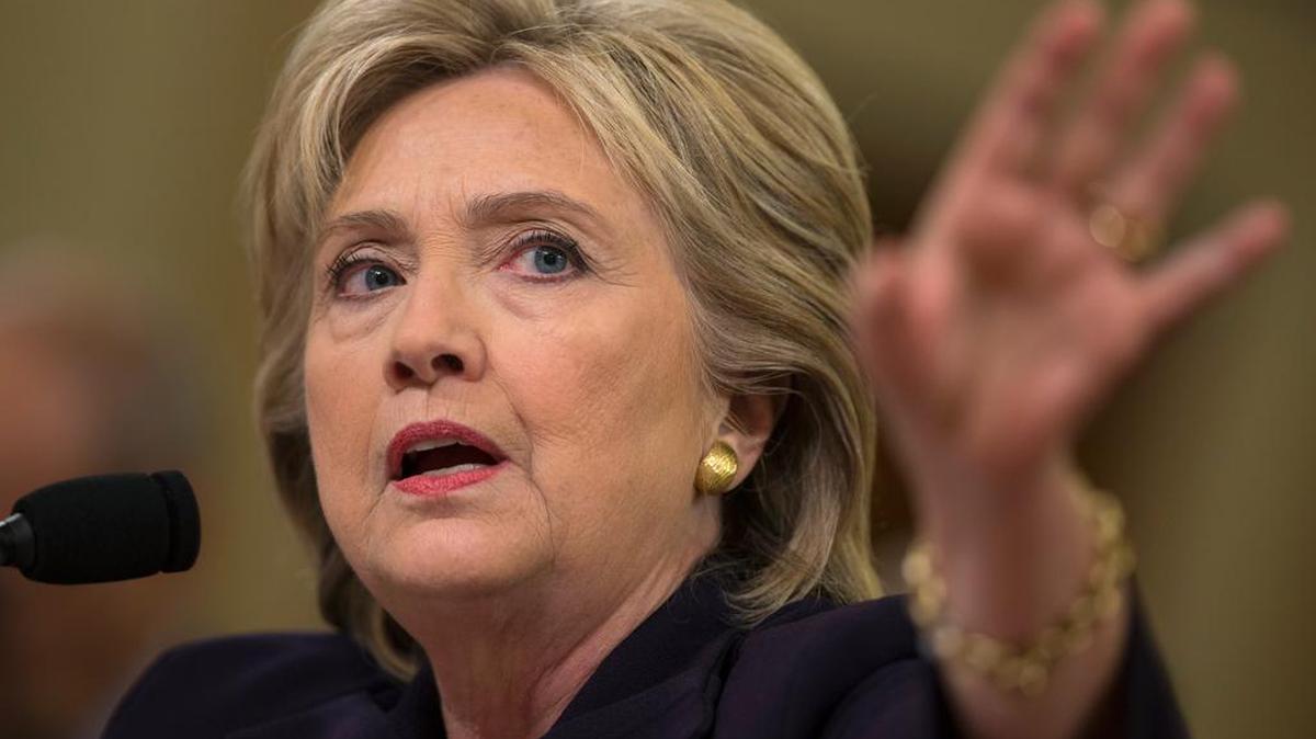 Former Secretary of State Hillary Rodham Clinton testifies before the House Benghazi Committee on Oct. 22.