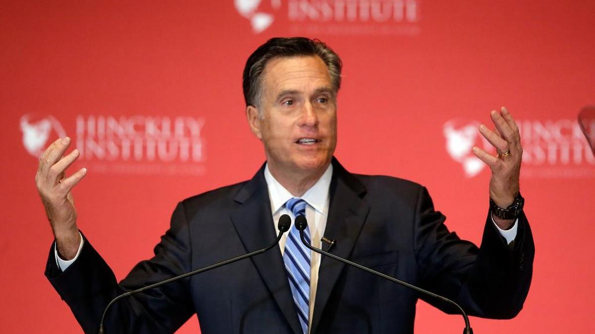 Former Republican presidential candidate Mitt Romney weighs in on the Republican presidential race.