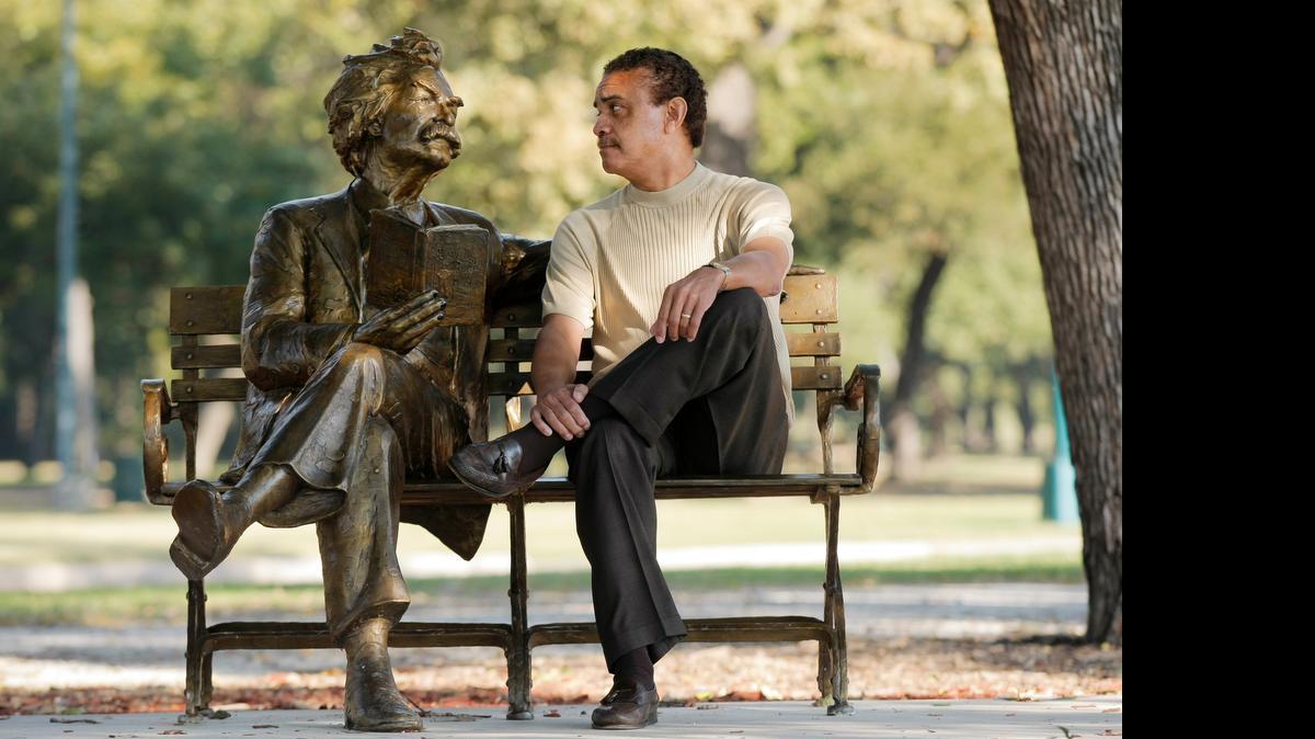 
Columnist Bob Ray Sanders visits one of his literary heroes, Mark Twain, in Trinity Park.
