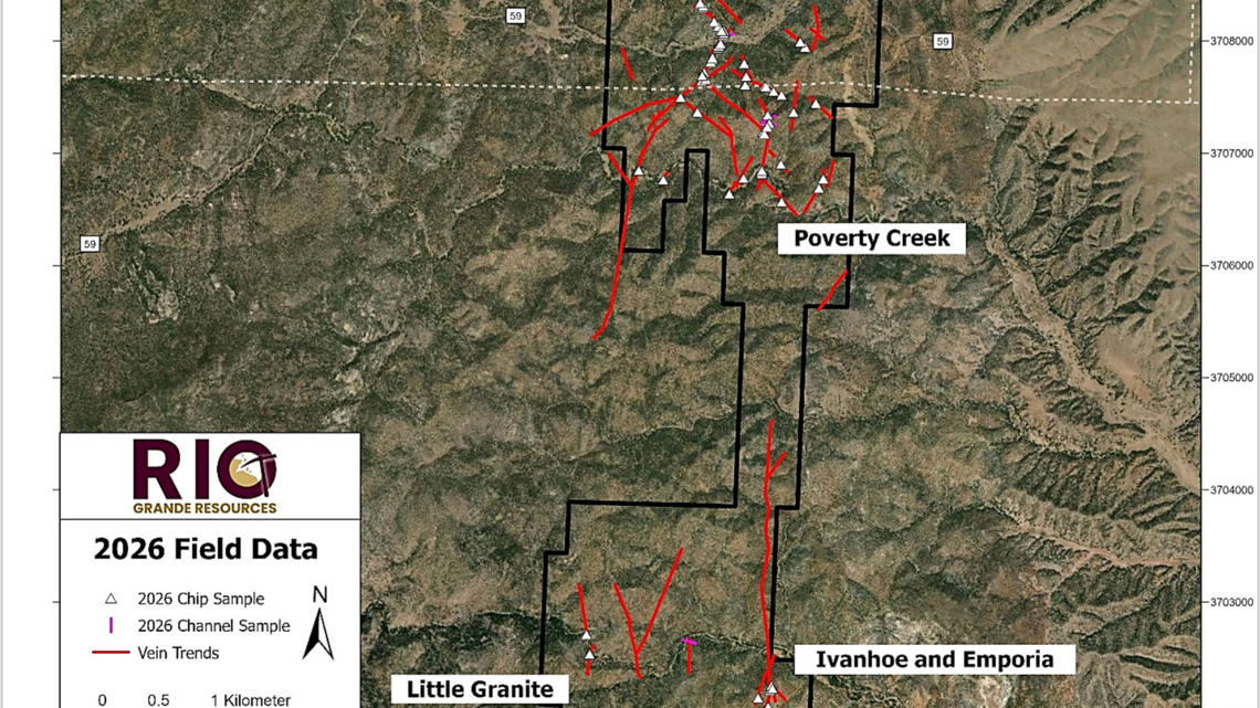 Rio Grande Resources Advances District-Scale Gold-Silver Target Definition at its Winston Project Through Structural Mapping of Multiple Vein Corridor Systems 