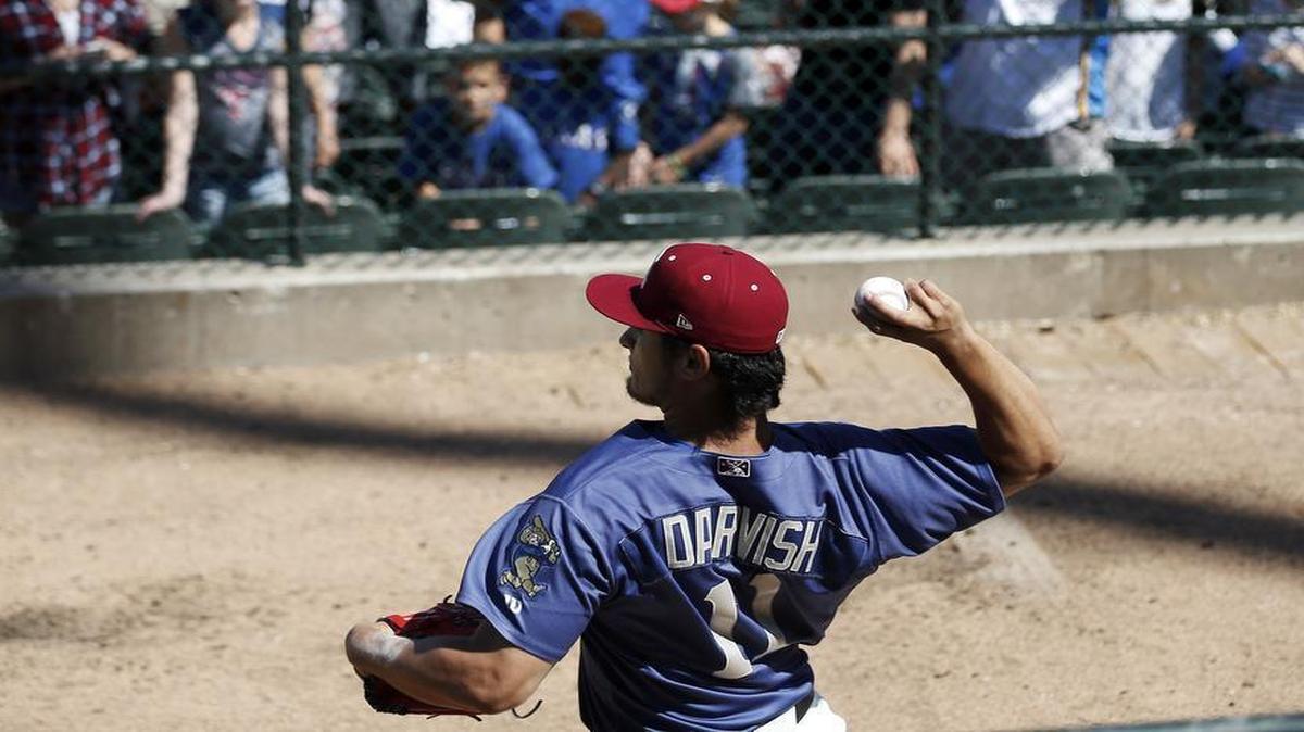 Texas Rangers pitcher Yu Darvish will be on a bigger stage at 6:15 p.m. Saturday for the Fox telecast (KDFW/Channel 4) of the Rangers’ game against the Pittsburgh Pirates. Darvish warmed up in the bullpen at Frisco on May 1 during a rehab start.