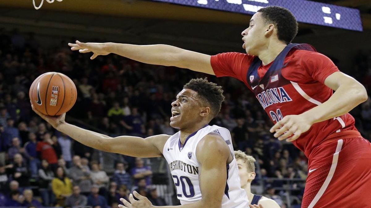 Markelle Fultz, left, a point guard from Washington, is expected to be the No. 1 overall pick by the Philadelphia 76ers in Thursday’s NBA Draft. Tune in at 6 p.m. on ESPN to find out how the rest of the draft unravels and who the Dallas Mavericks will select at No. 9.