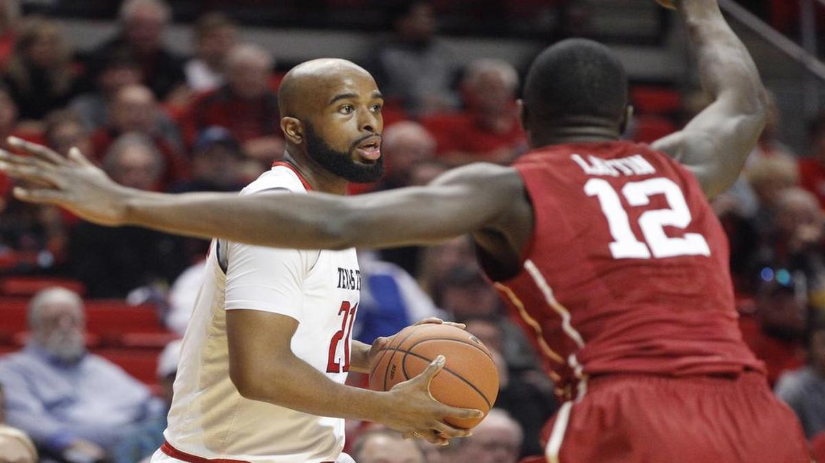 Texas Tech forward Anthony Livingston, left, and the Red Raiders come to Fort Worth to take on TCU on Tuesday at Schollmaier Arena. Coverage begins at 8 p.m. on ESPNews.