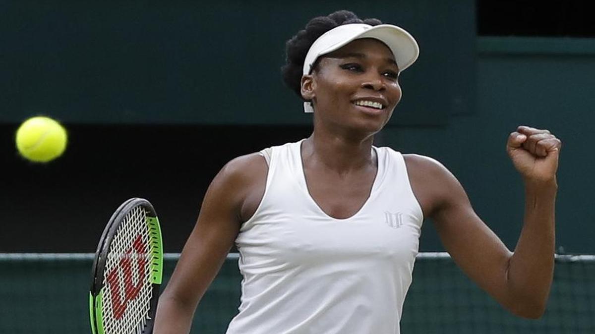 Venus Williams, above, has advanced to the Wimbledon semifinals where she’ll take on Johanna Konta on Thursday. The first semifinal Thursday pits Garbine Muguruza against Magdalena Rybarikova. Coverage begins at 7 a.m. on ESPN.