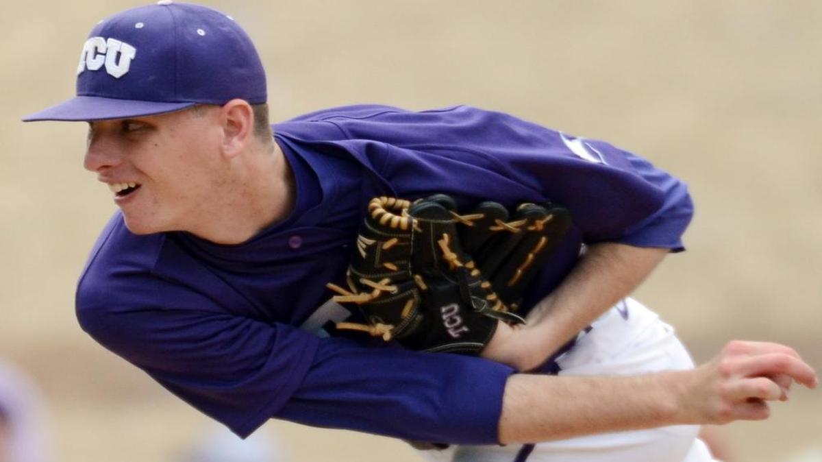TCU’s Brian Howard gave up only four hits in seven shutout innings to lead the Horned Frogs to a 6-2 victory in Game 1 on Saturday at Penn State.