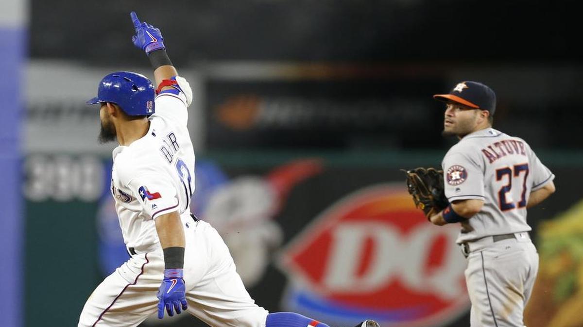 Rougned Odor, left, and the Texas Rangers hope to dominate Jose Altuve and the Houston Astros again this season after winning 15 of 19 meetings in 2016. The first matchup is set for Monday at Minute Maid Park in Houston in the opener of a fou-game series. Monday’s game will be televised at 7 p.m. on Fox Sports Southwest and Root Sports.
