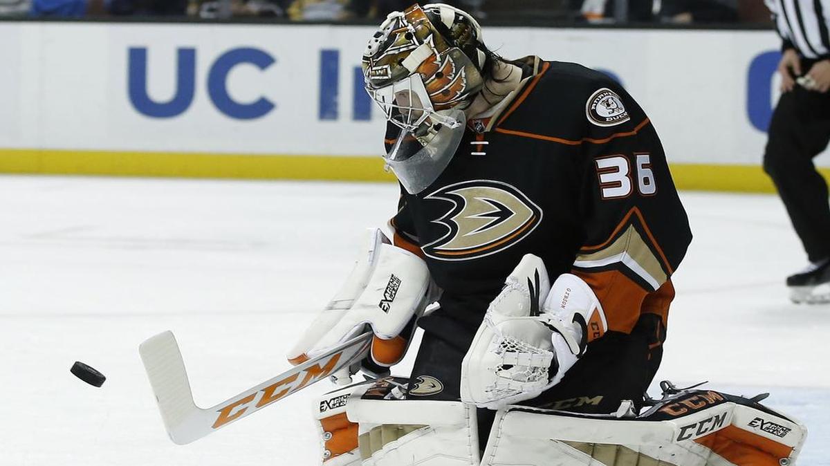 Goaltender John Gibson and the Pacific Division-leading Anaheim Ducks travel to Texas to take on the Stars on Tuesday as Dallas opens a stretch of eight of nine games at home. The game will televised at 7:30 p.m. on Fox Sports Southwest.