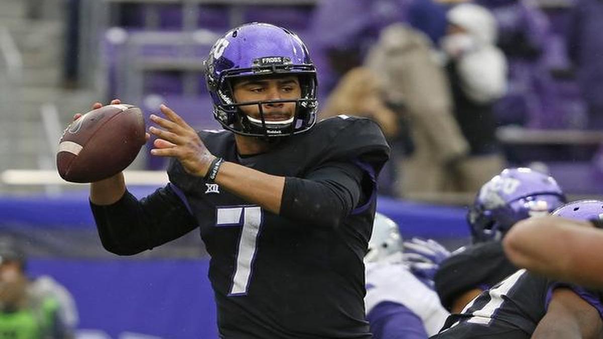 TCU Horned Frogs quarterback Kenny Hill (7) will be looking to guide the Frogs to a victory over the Georgia Bulldogs in the Liberty Bowl. Game time is 11 a.m. Friday on ESPN.