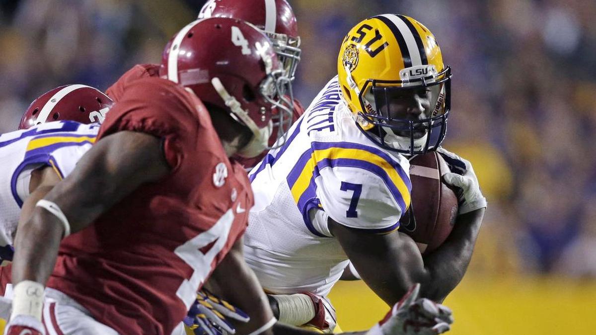 LSU running back Leonard Fournette gets his third crack at Alabama on Saturday. Fournette had 79 yards on 21 carries against the Crimson Tide in 2014, and 31 yards and touchdown on 19 carries against them in 2015.