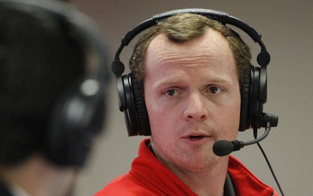 Houston's offensive coordinator Major Applewhite speaks during a webcast in Houston in 2015. Applewhite was hired to replace Tom Herman as coach at Houston on Friday, Dec. 9, 2016.