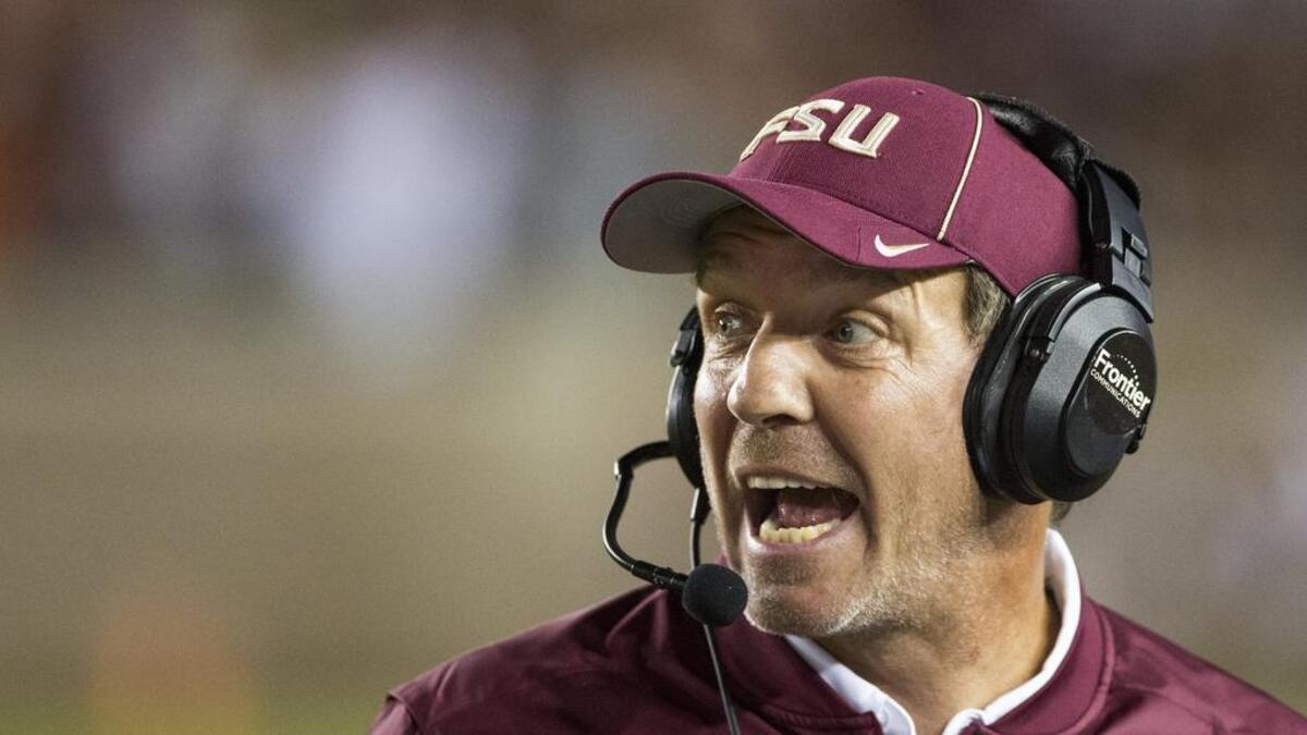 Jimbo Fisher was introduced as Texas A&M’s football coach Monday morning during a press conference in College Station, Texas.