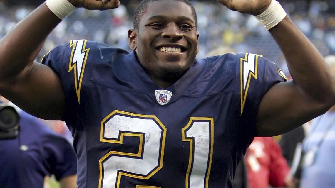 LaDainian Tomlinson had his No. 21 jersey retired by the San Diego Chargers in 2015 and enters the Pro Football Hall of Fame next month.
