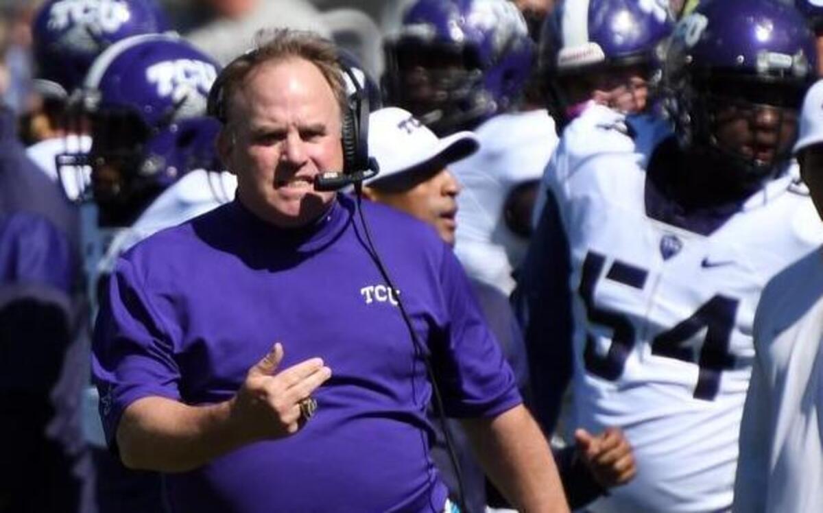TCU Horned Frogs head football coach Gary Patterson, left, has gained four recruiting commitments from Louisiana in recent weeks.
