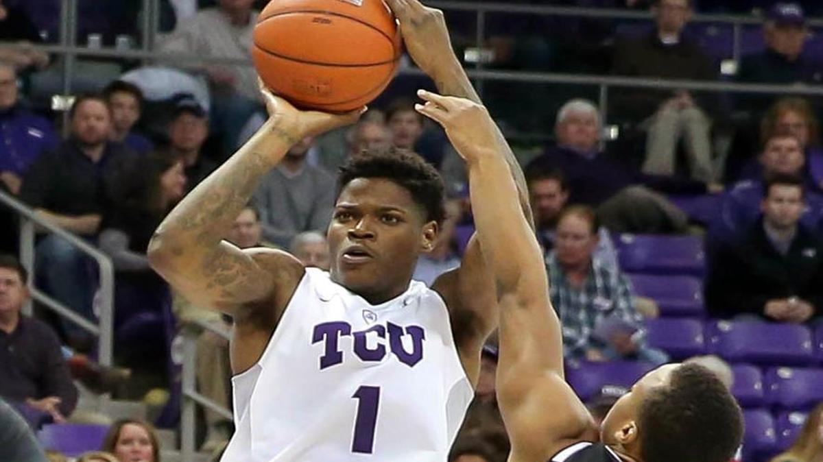 Chauncey Collins of TCU hit five 3-pointers and led all scorers with 19 points.