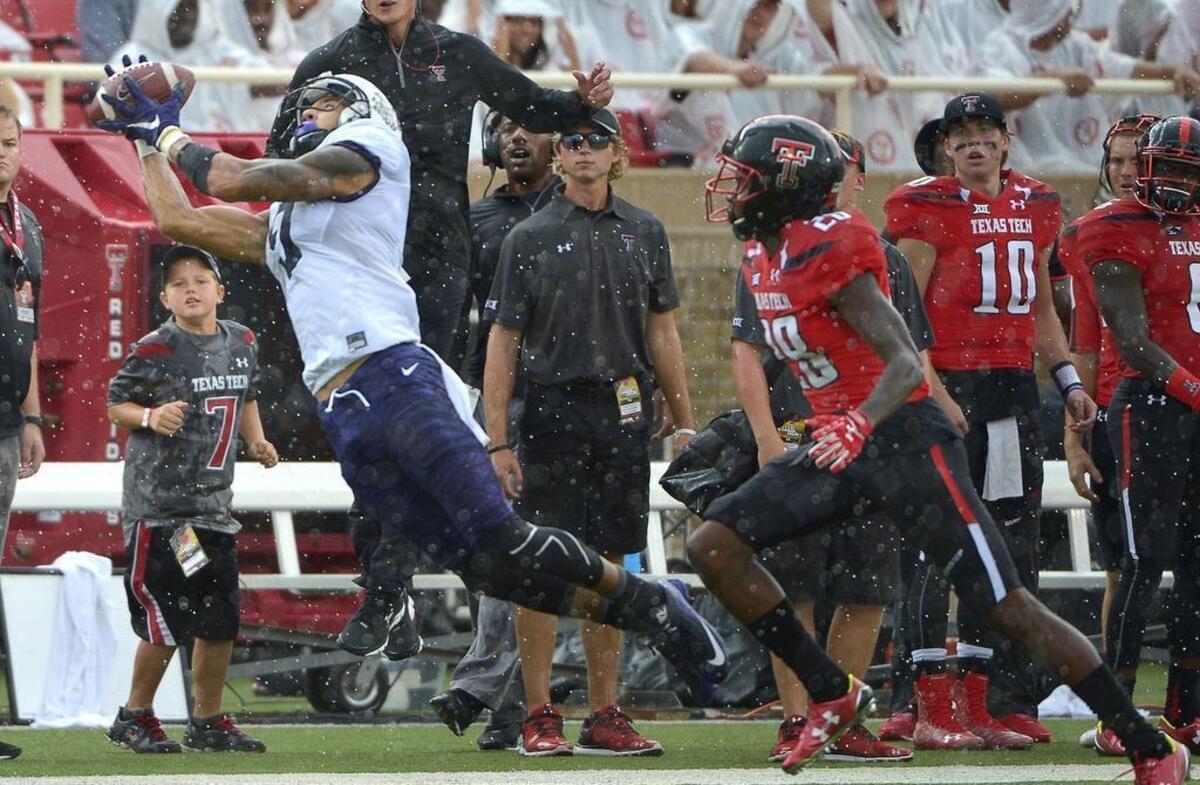 TCU wide receiver Josh Doctson caught 18 passes for 267 yards against Texas Tech.