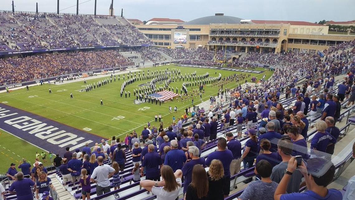 TCU vs. Jackson State just before kickoff.