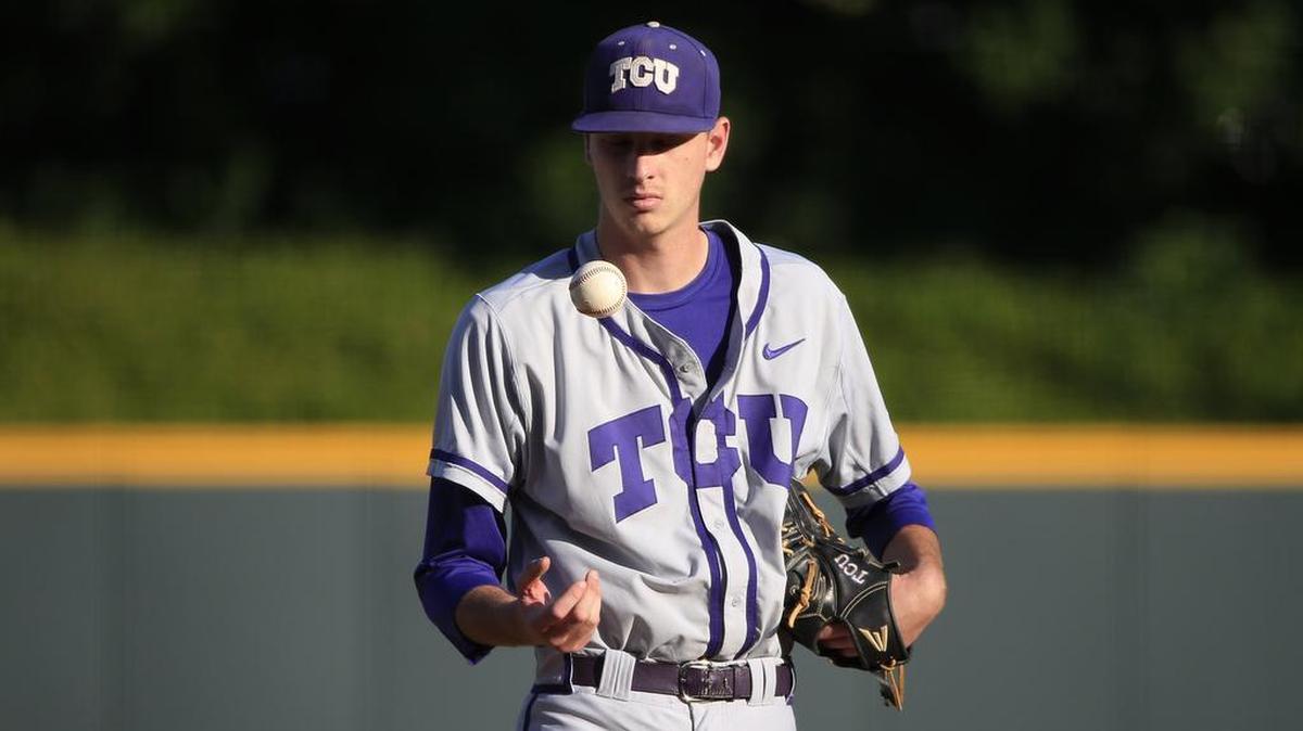 TCU pitcher Brian Howard takes the mound for his start Sunday against Arizona State in the Fort Worth Regional at Lupton Stadium. He struck out nine and walked none in pitching eight innings for the Horned Frogs in their 8-1 victory.