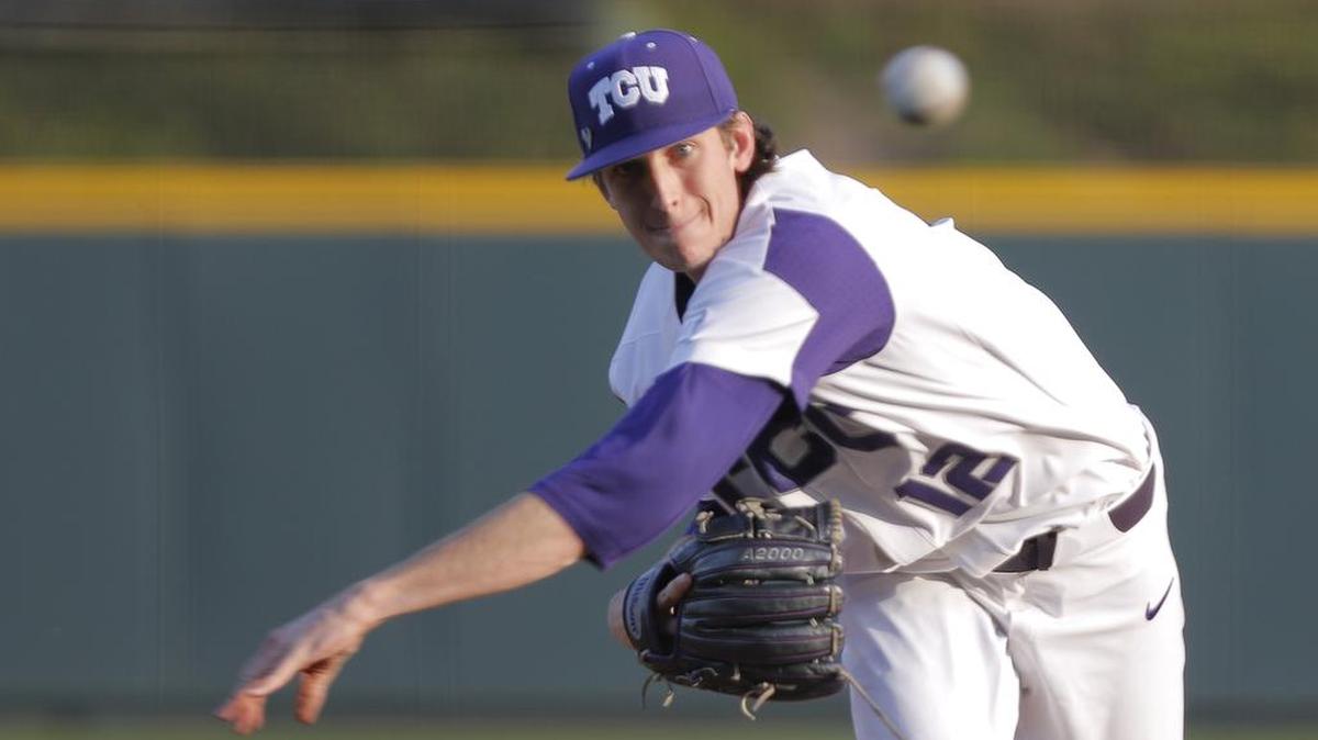 TCU starting pitcher Nick Lodolo struck out five of the last eight batters he faced.